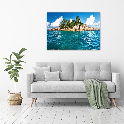 Foto en metacrilato horizontal Isla tropical