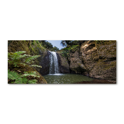 Cuadro acrílico horizontal Cascada en Cerdeña