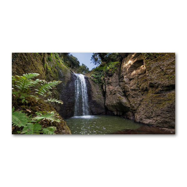 Cuadro acrílico horizontal Cascada en Cerdeña
