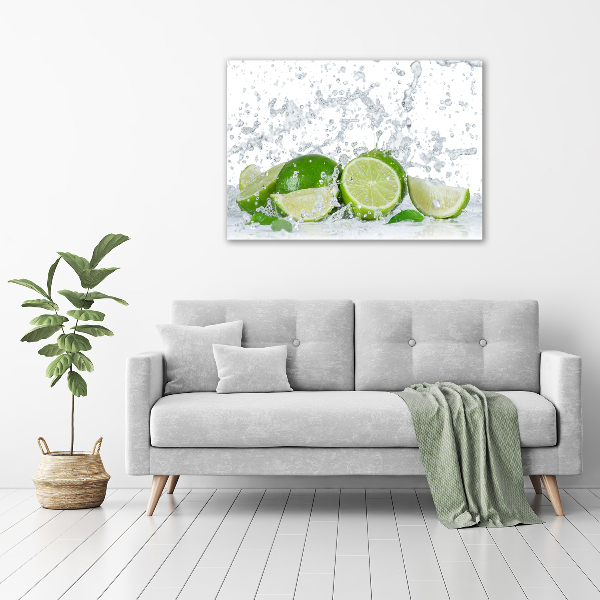 Cuadro acrílico horizontal Limas y agua