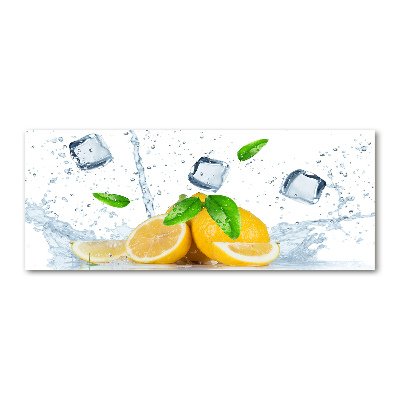Cuadro metacrilato horizontal Limones con hielo