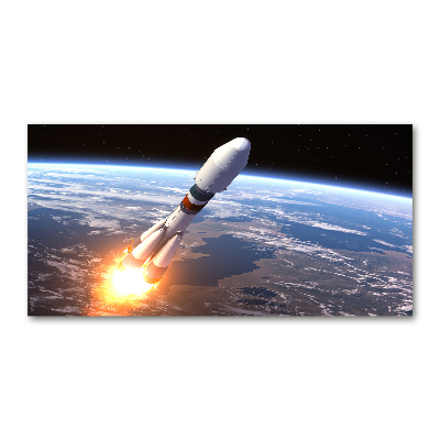 Cuadro metacrilato horizontal Cohete espacial