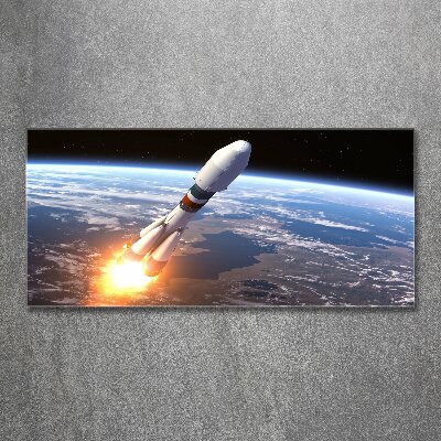Cuadro metacrilato horizontal Cohete espacial