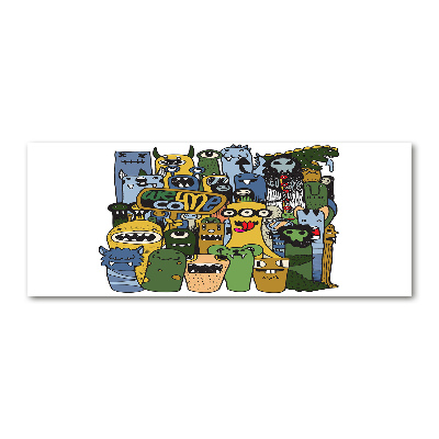 Foto en metacrilato horizontal Monstruos locos