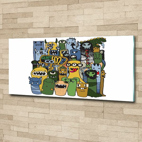Foto en metacrilato horizontal Monstruos locos
