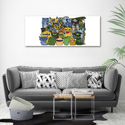 Foto en metacrilato horizontal Monstruos locos