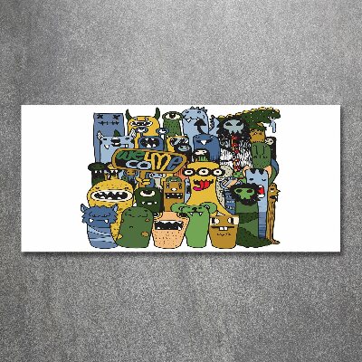 Foto en metacrilato horizontal Monstruos locos