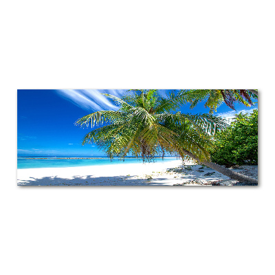 Cuadro acrílico horizontal Playa tropical