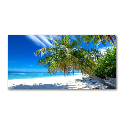 Cuadro acrílico horizontal Playa tropical
