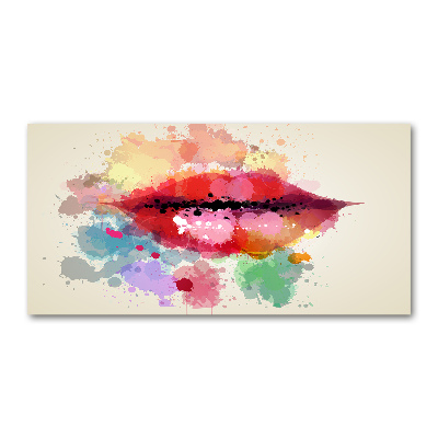 Foto en metacrilato horizontal Labios coloridos