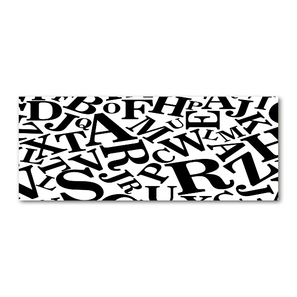 Foto en metacrilato horizontal Alfabeto