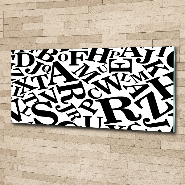 Foto en metacrilato horizontal Alfabeto