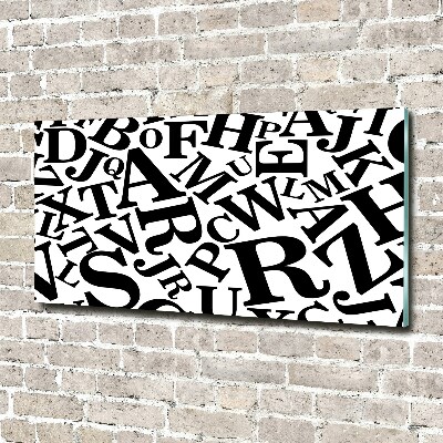 Foto en metacrilato horizontal Alfabeto