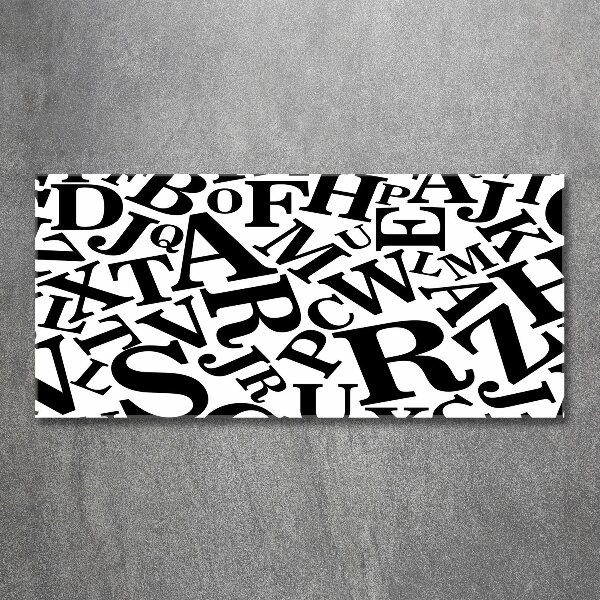 Foto en metacrilato horizontal Alfabeto