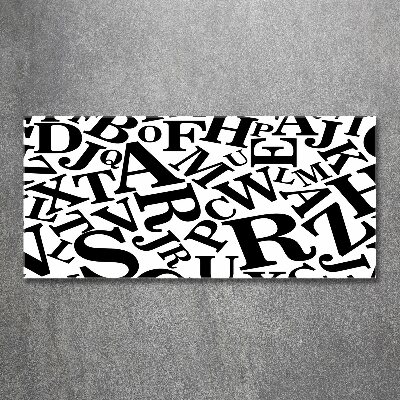 Foto en metacrilato horizontal Alfabeto