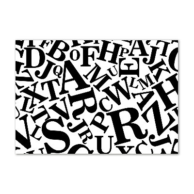 Foto obraz szkło akryl Alfabet