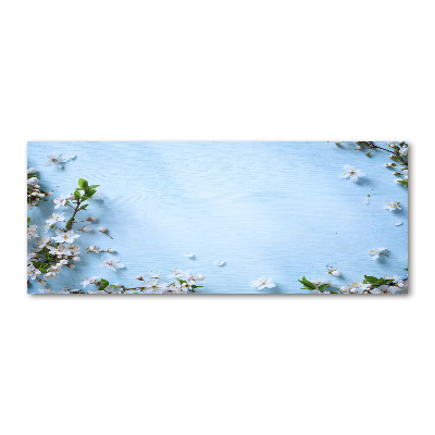 Foto en metacrilato horizontal Fondo de flores de cerezo