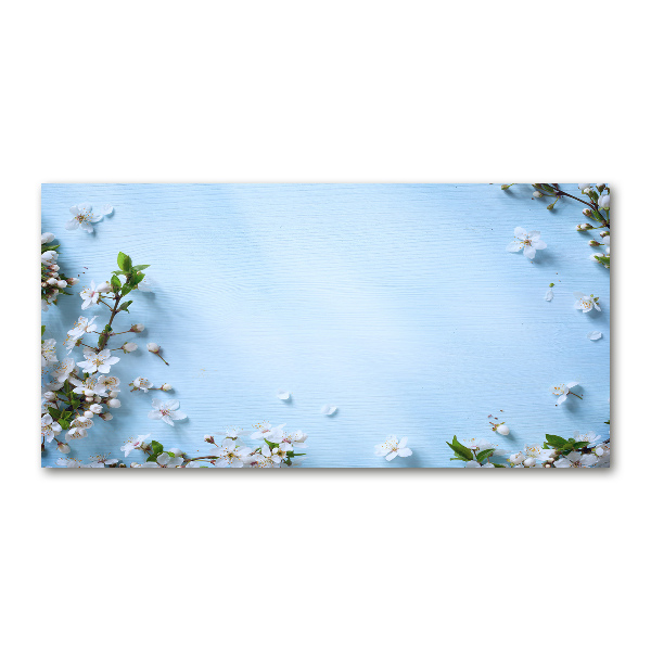 Foto en metacrilato horizontal Fondo de flores de cerezo