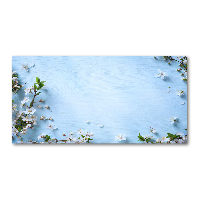 Foto en metacrilato horizontal Fondo de flores de cerezo