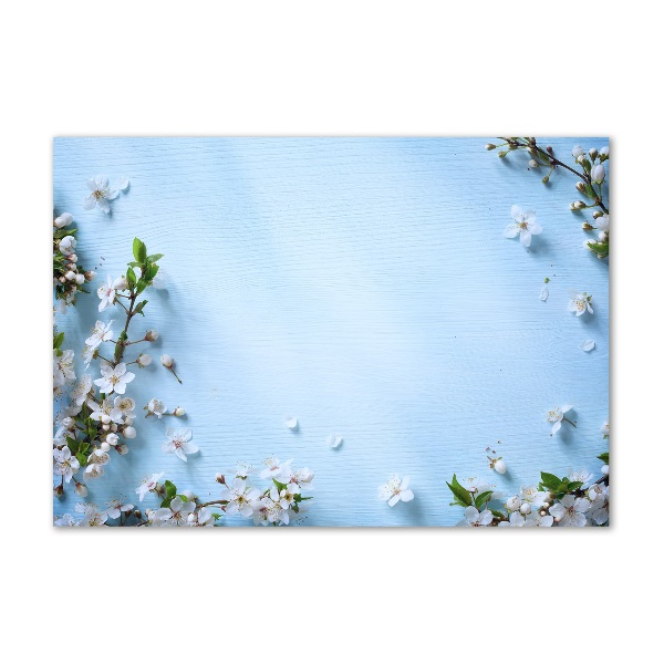 Foto en metacrilato horizontal Fondo de flores de cerezo