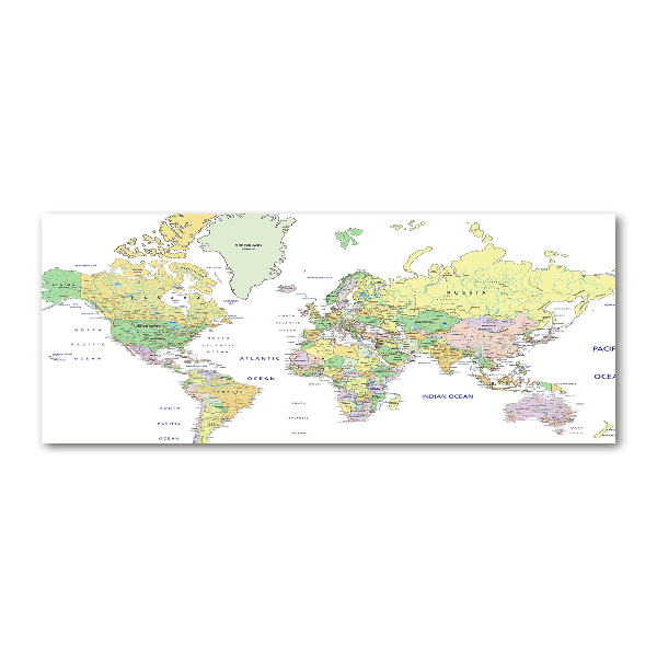 Cuadro metacrilato horizontal Mapa del mundo