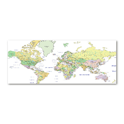 Cuadro metacrilato horizontal Mapa del mundo