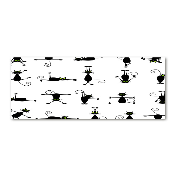 Obraz zdjęcie szkło akryl Koty ilustracja