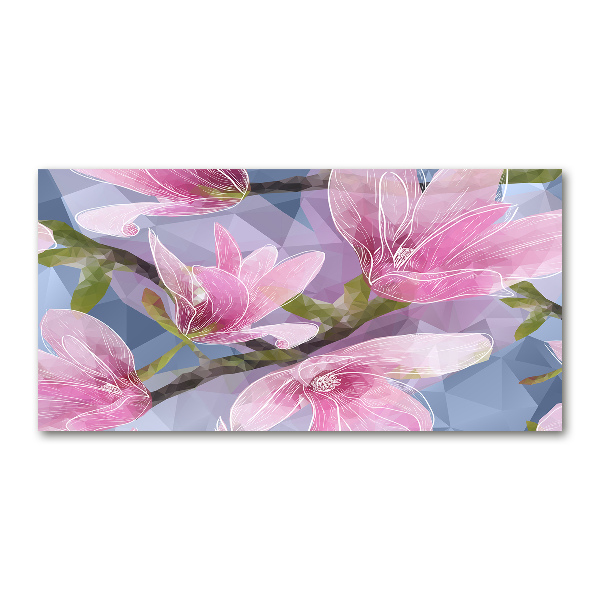 Cuadro metacrilato horizontal Magnolia rosa