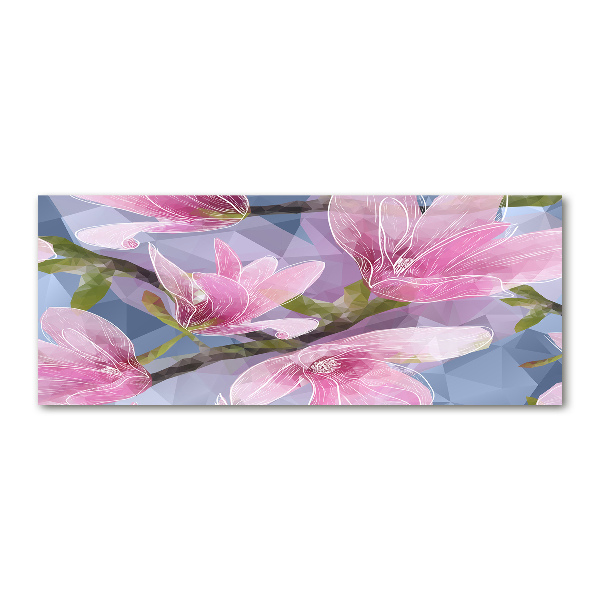 Cuadro metacrilato horizontal Magnolia rosa