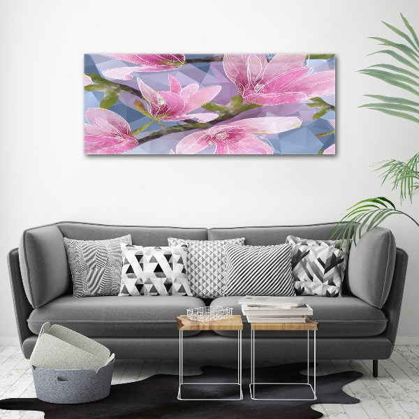 Cuadro metacrilato horizontal Magnolia rosa