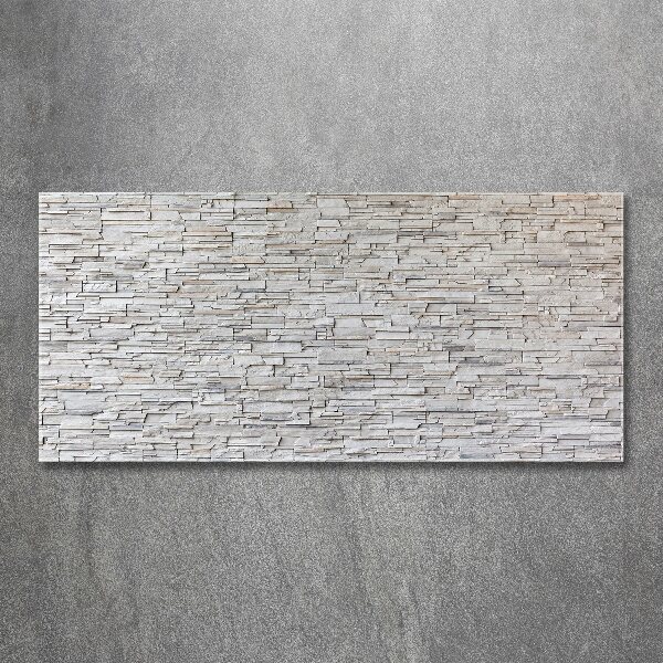 Pintura en acrílico horizontal Muro de piedra