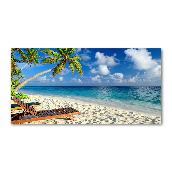 Cuadro metacrilato horizontal Playa tropical