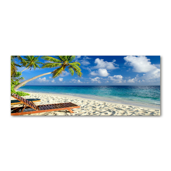 Cuadro metacrilato horizontal Playa tropical