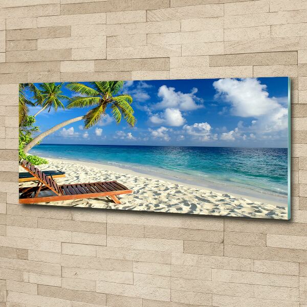 Cuadro metacrilato horizontal Playa tropical