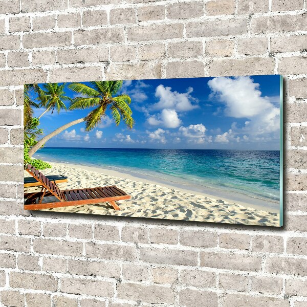 Cuadro metacrilato horizontal Playa tropical