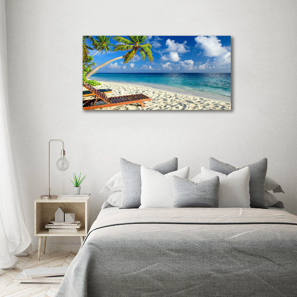 Cuadro metacrilato horizontal Playa tropical
