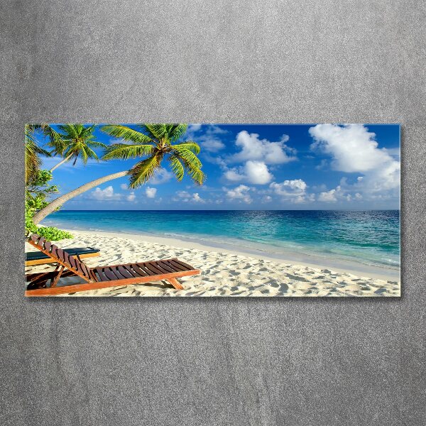 Cuadro metacrilato horizontal Playa tropical