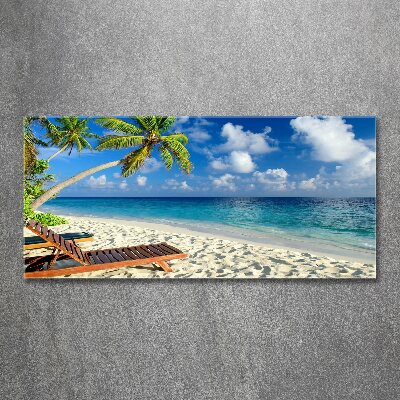 Cuadro metacrilato horizontal Playa tropical