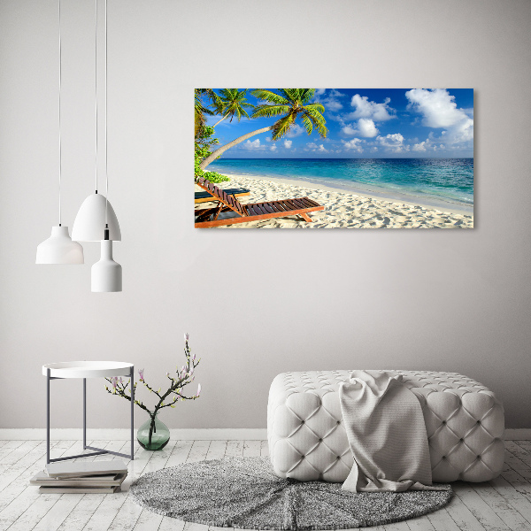 Cuadro metacrilato horizontal Playa tropical