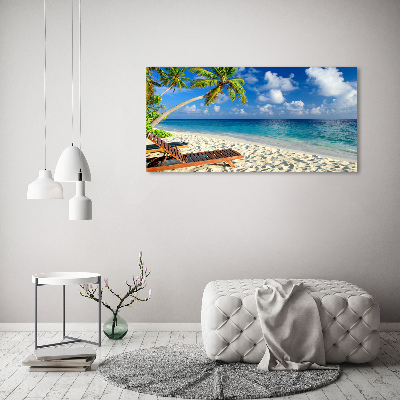 Cuadro metacrilato horizontal Playa tropical
