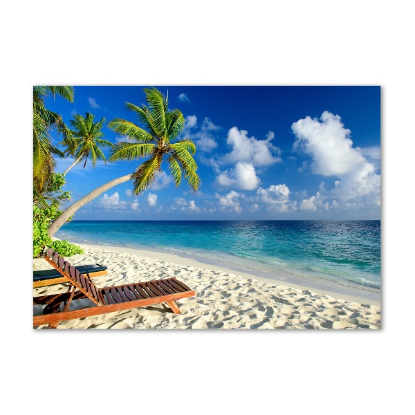 Cuadro metacrilato horizontal Playa tropical
