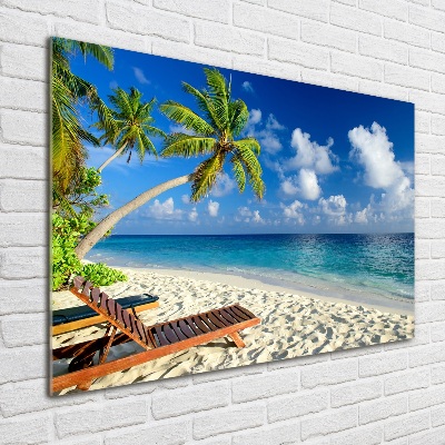 Cuadro metacrilato horizontal Playa tropical