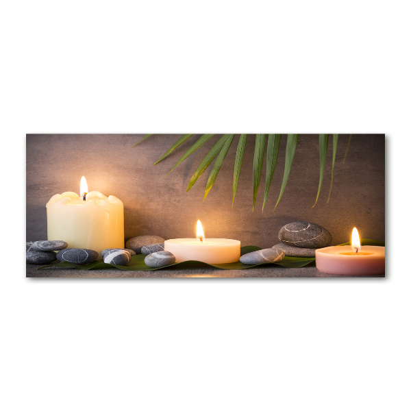 Pintura en acrílico horizontal Velas encendidas