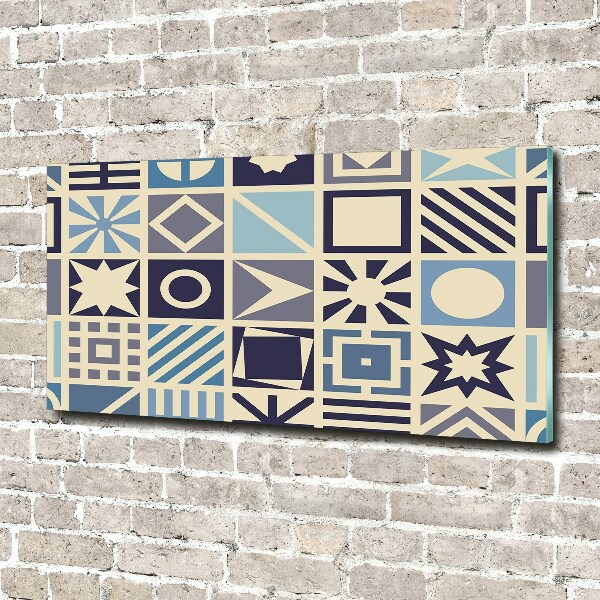 Cuadro metacrilato horizontal Fondo geométrico