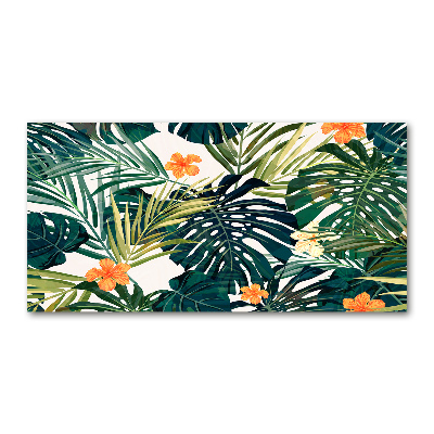 Foto en metacrilato horizontal hojas tropicales