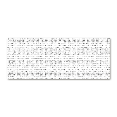 Cuadro acrílico horizontal Código binario