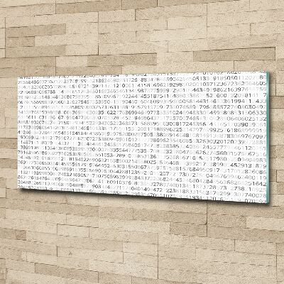 Cuadro acrílico horizontal Código binario