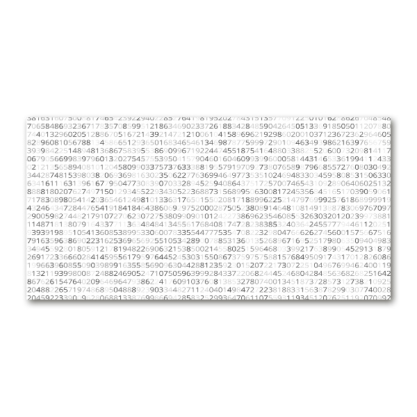 Cuadro acrílico horizontal Código binario