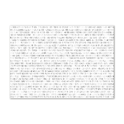 Cuadro acrílico horizontal Código binario