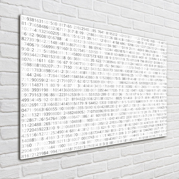 Cuadro acrílico horizontal Código binario